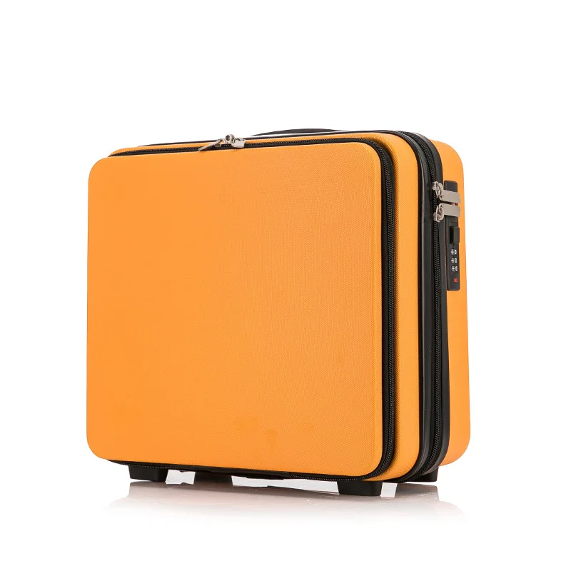 16 inch front open suitcase, password box, makeup bag, convenient small box, luggage