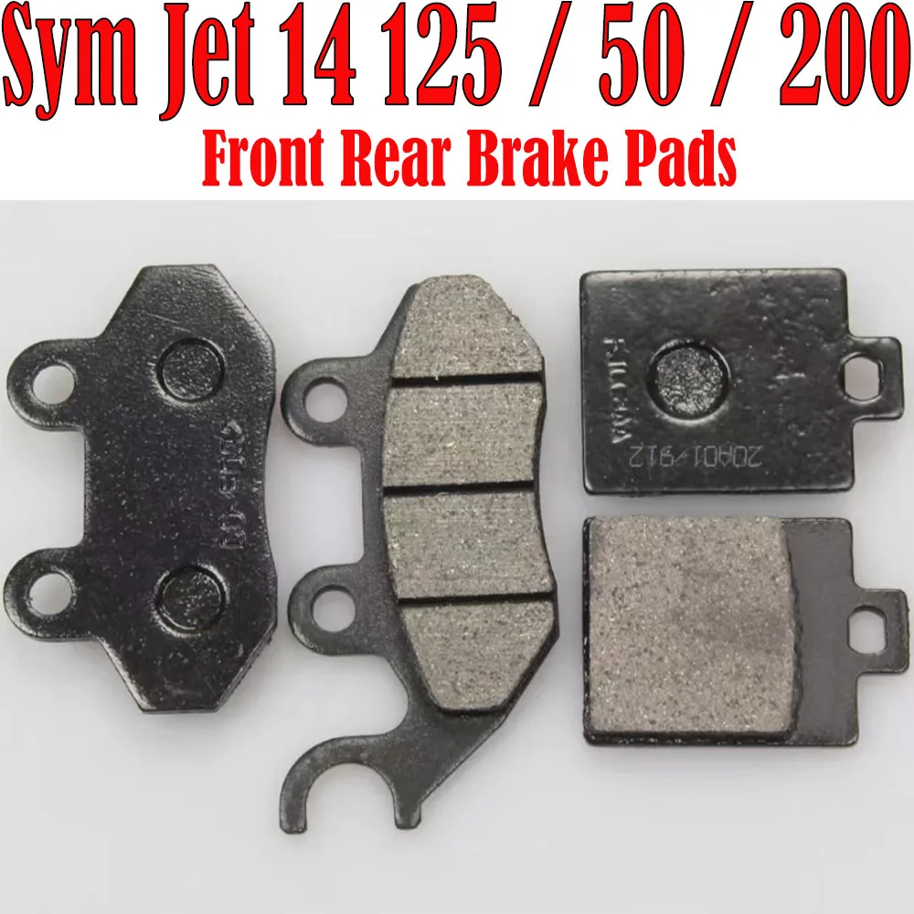 Fit Sym Jet 14 125 / 50 / 200 Motorcycle Rear Brake Pads Front Brake Pads