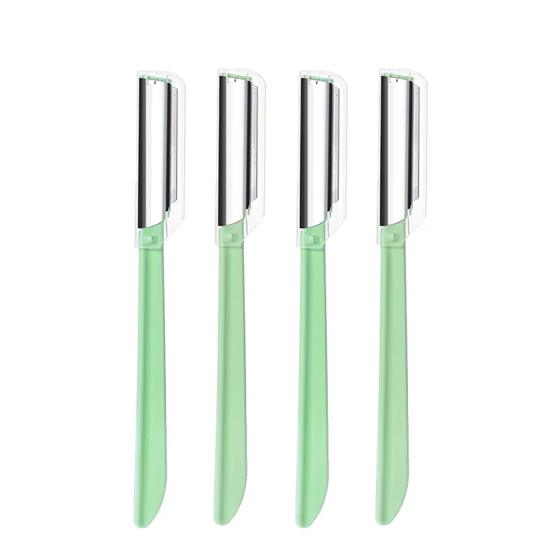 4/8 個眉毛トリマー顔刃シェーバーポータブル眉毛脱毛脱毛安全切断カミソリ女性のためのメイクアップツール