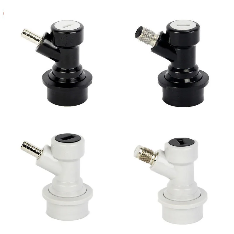 Beer Keg Connector Dispenser Ball Lock Disconnect Liquid / Gas Connectors 1/4'' For Ball Lock Keg Homebrew Tools