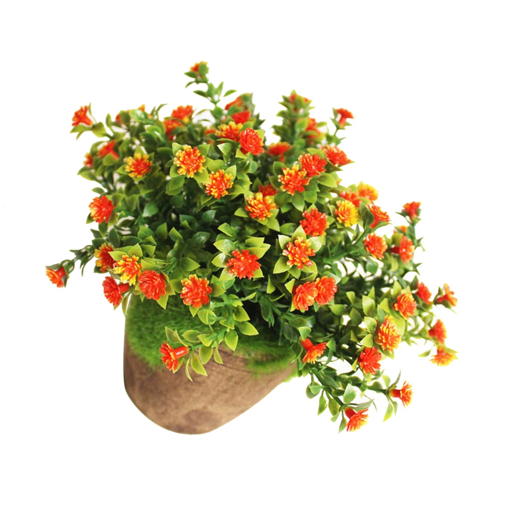 

Artificial Plants Bonsai Plastic Flowers Small Ornaments Living Room Bathroom Window Decor Greenery Stems Fake Sunflower Home