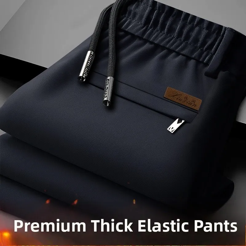 

Мужские повседневные брюки Thiened Fce: Новинка осенне-зимнего сезона, теплые, для активного отдыха, свободного кроя, больших размеров