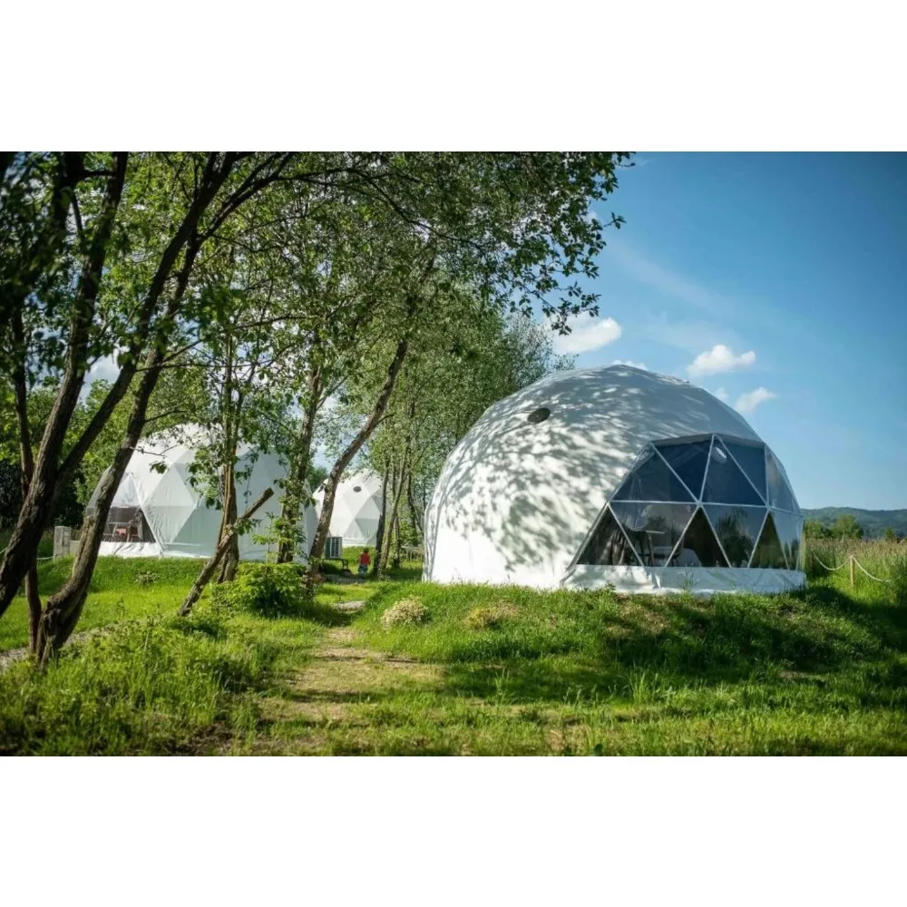 Luxury Dome Structure For Glamping Hotel Business With Custom Furniture Interior And Complete Solution Service Camping Business