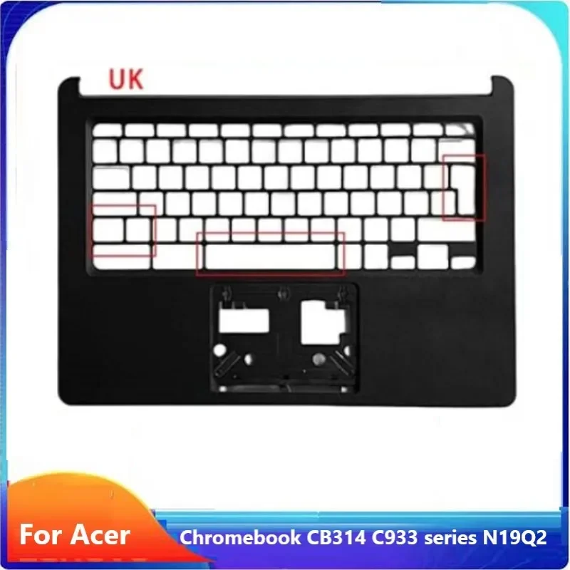 Imagem -05 - Inferior do Portátil para Acer Chromebook Preto Tampa Traseira Moldura Lcd Tampa Superior Cb314 Série C933 N19q2 Novo Case