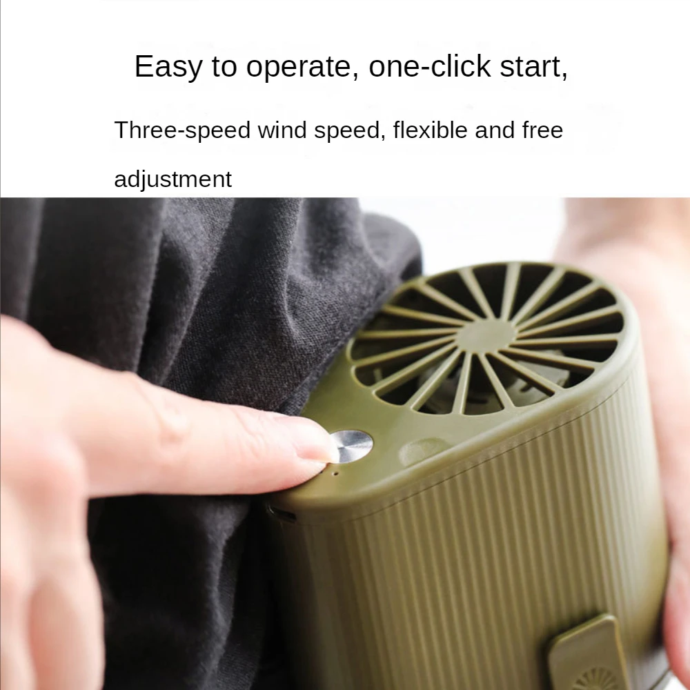 Wrist Hanging Fan Portable Outdoor Small Handheld Fan USB Charging Summer Portable Mobile Cold Air Conditioner 3-6H Endurance
