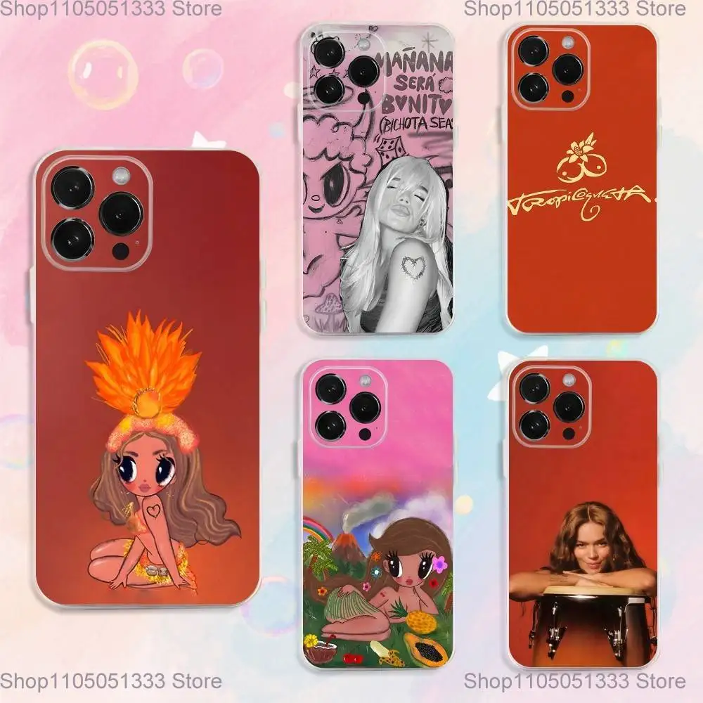 

K-KaRol G Tropicoqueta Phone Case For iPhone 16,15,14,13,12,11 Plus,Pro,Max,XR,XS,Plus,E,SE4,Mini Transparent Cover