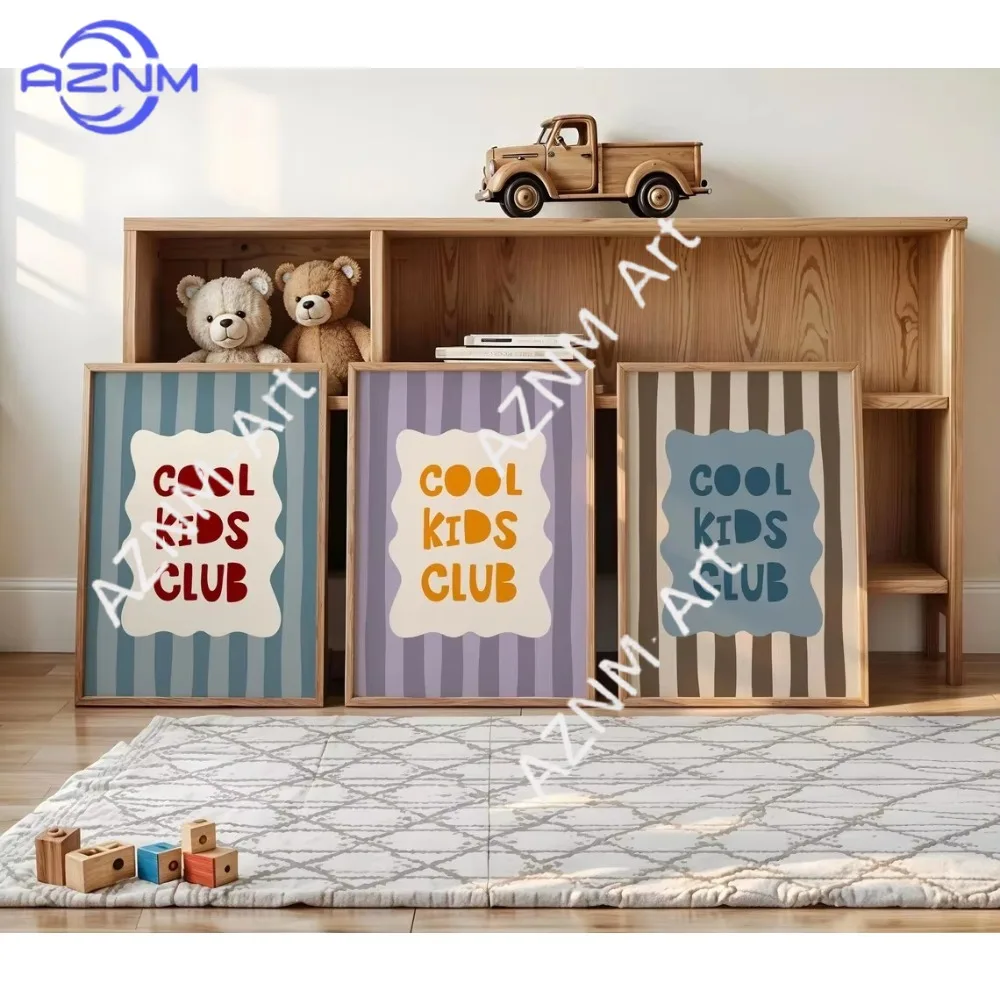 1/3 Stück, moderne Cartoon-Wandkunst für coole Kinder, Kunstdrucke auf Leinwand, Poster, Bild für Wohnzimmer, Schlafzimmer, Heimdekoration, Geschenk