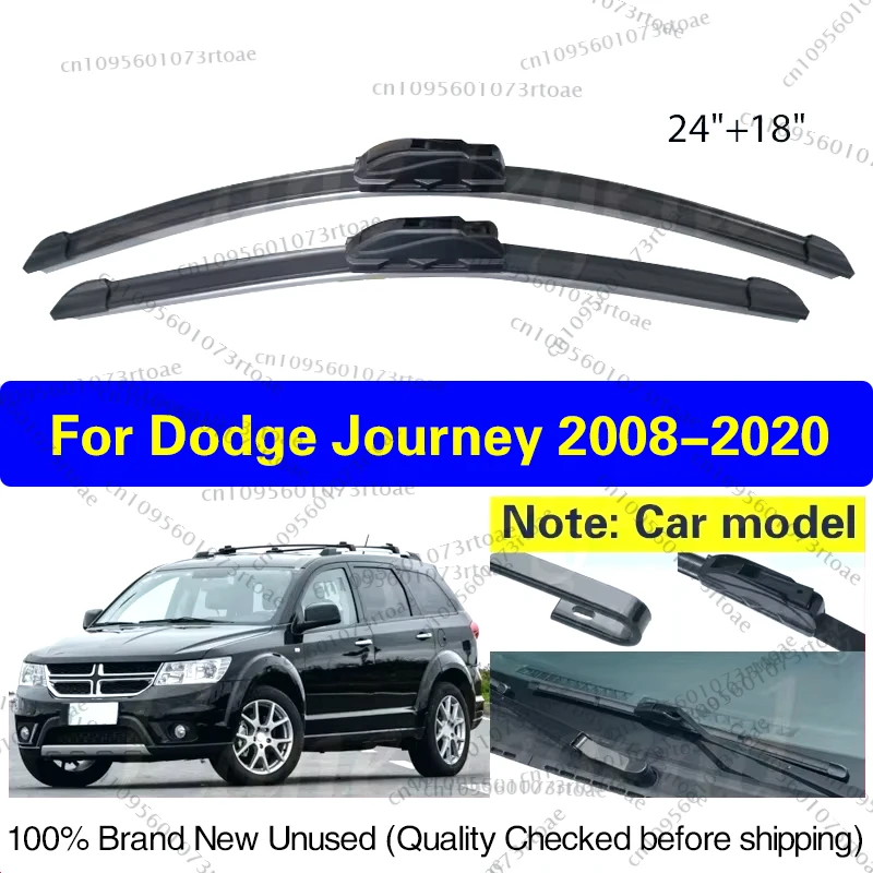 

For Dodge Journey 2008 - 2020 Wiper Front Wiper Blades Windshield Windscreen Brushes Cutter Accessories J Hook 2018 2019 24"+18"