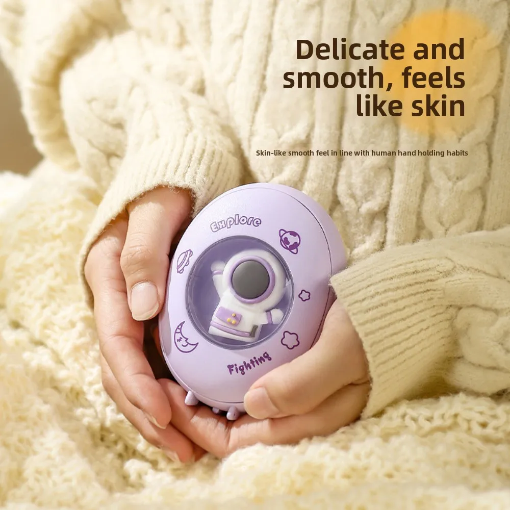 New Cartoon Hand Warmer Mini Portable USB Rechargeable with Ambient Light Winter Heating Pad Perfect Gift Hot Sale