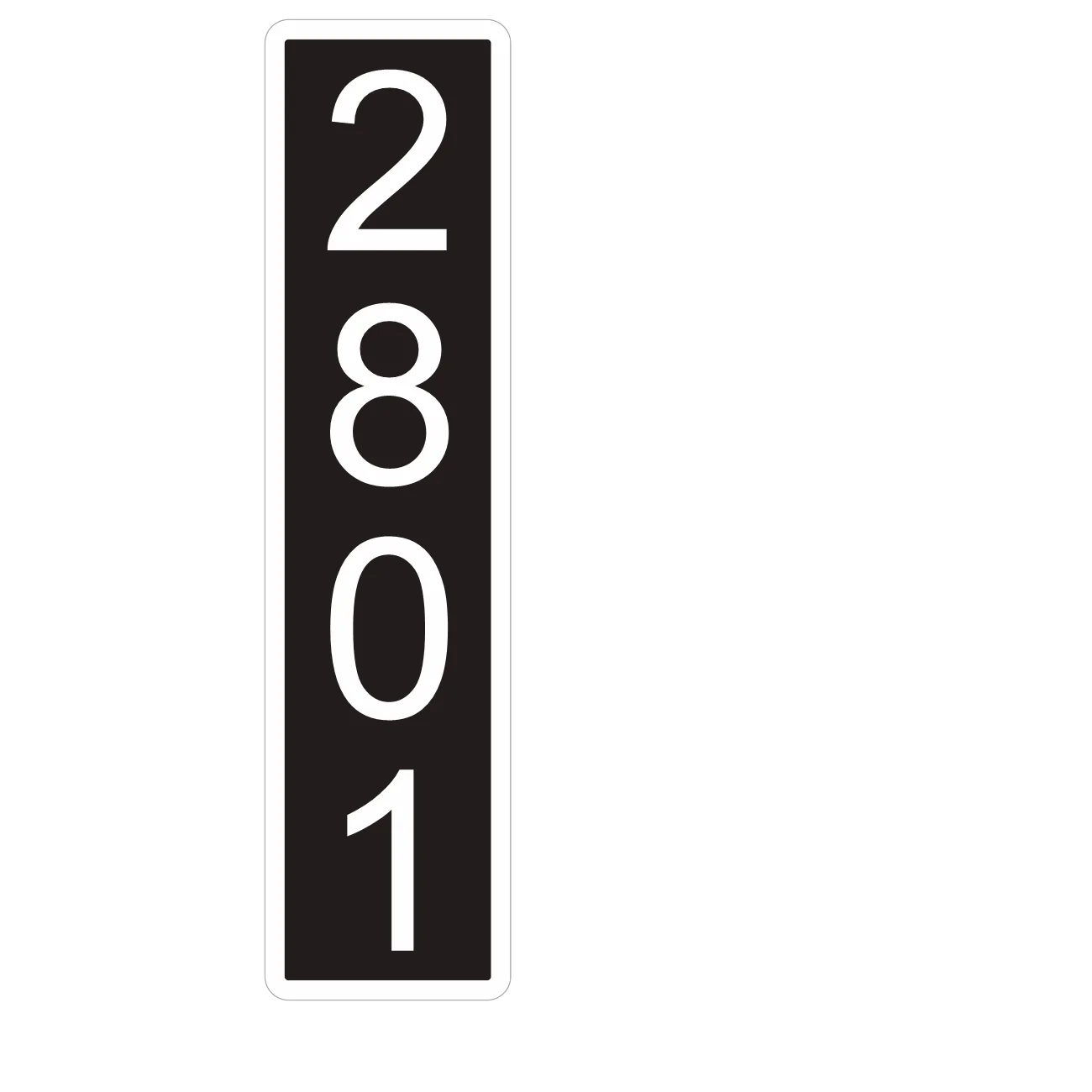 Plaques de numéros de maison personnalisées en PVC acrylique, étanches pour extérieur, pour maison, 