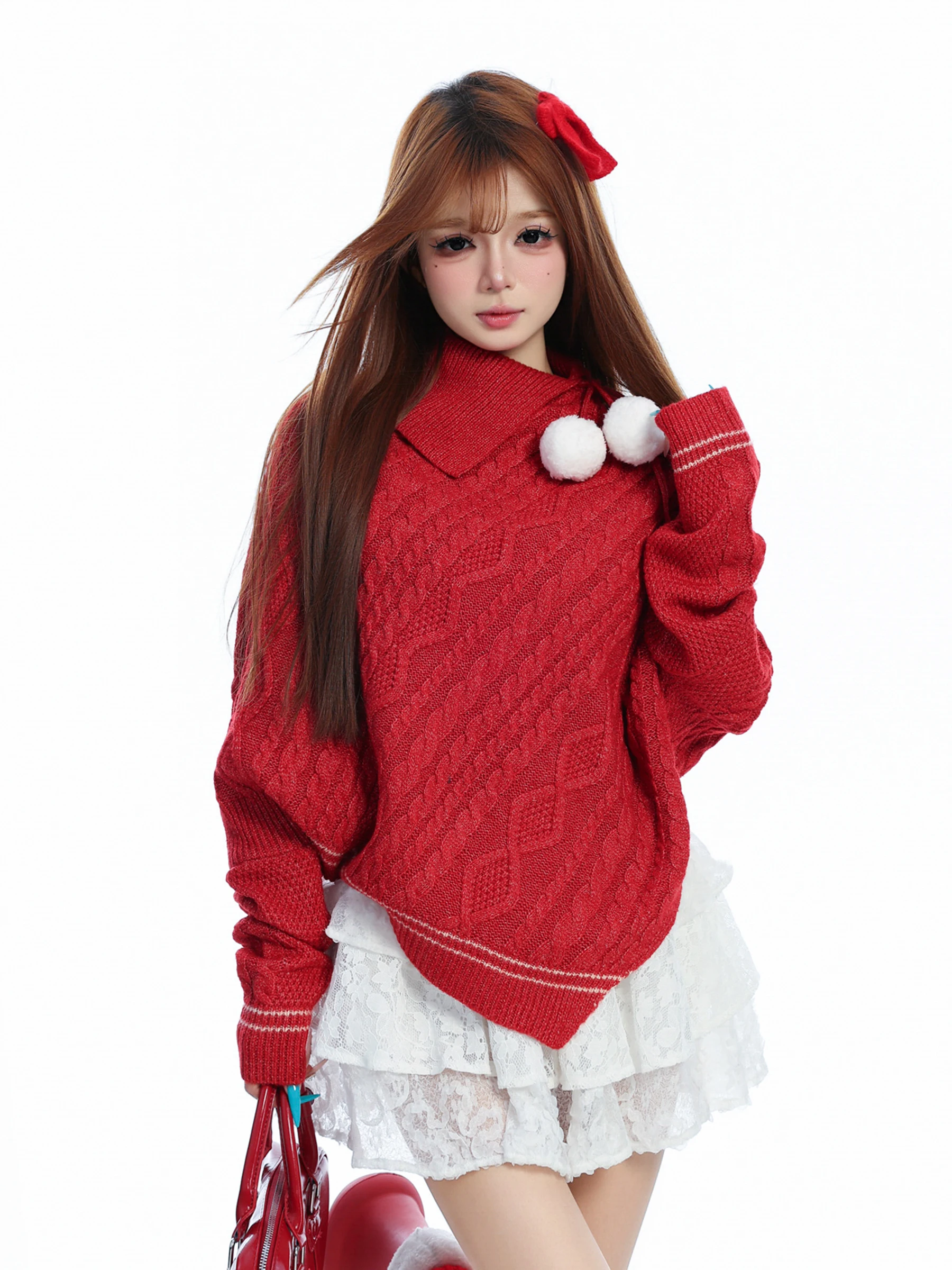 

Женский свитер Basterds Cisas с высоким воротником и узором косы, осенне-зимний, новый, мягкий, из полиэстера, с длинными рукавами