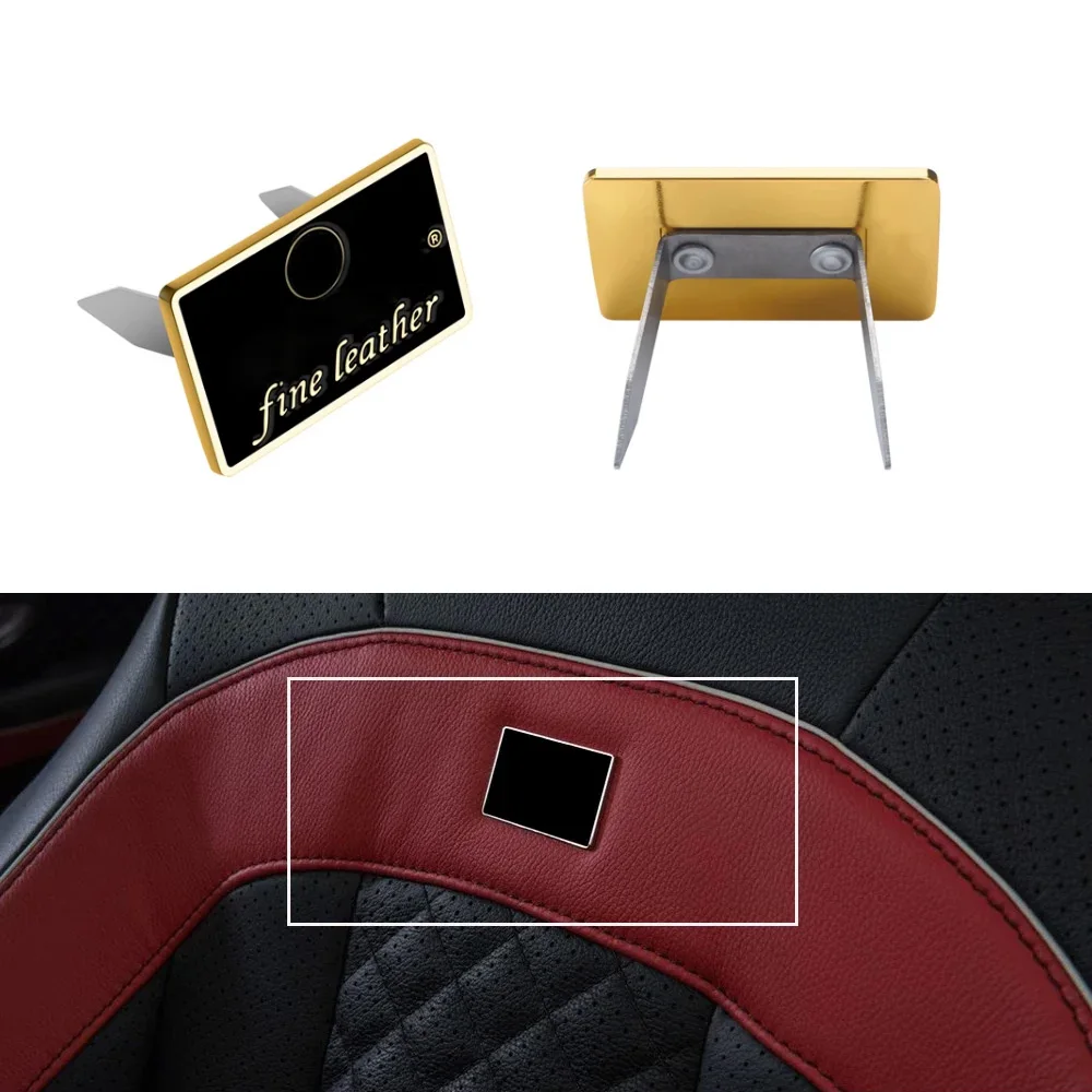 Clip Gold For BRABUS Sticker 2pcs BRABUS Seat Badge Sticker Car Seat Sticker For Mercedes BRABUS G800 W464 W463 W205 W212 G/C/E