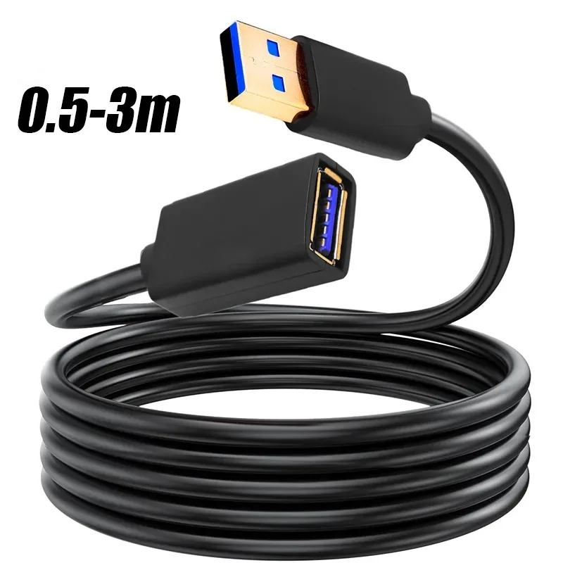 USB 3.0 Extension Cable 3m Extender Cord Wire for Smart TV PS4 Xbox Super Speed Data Sync USB 3.0 2.0 Fast Transfer Cables