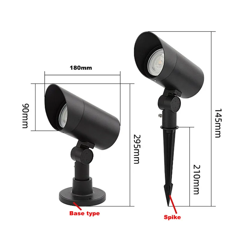 LED Garden Lights Outdoor LED Waterprof Lawn Lamp 220V110V12V 12W Landscape Spike Bulb IP65 Led Light Garden Path Spotlights