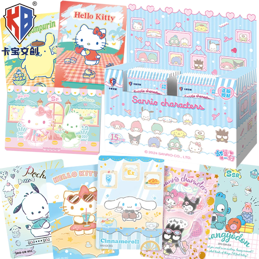 

Genuine KABAO Sanrio Collection Cards Anime Star Family Cartoon Character Creative Peripheral Crystal Cards Fans Xmas Toys Gifts