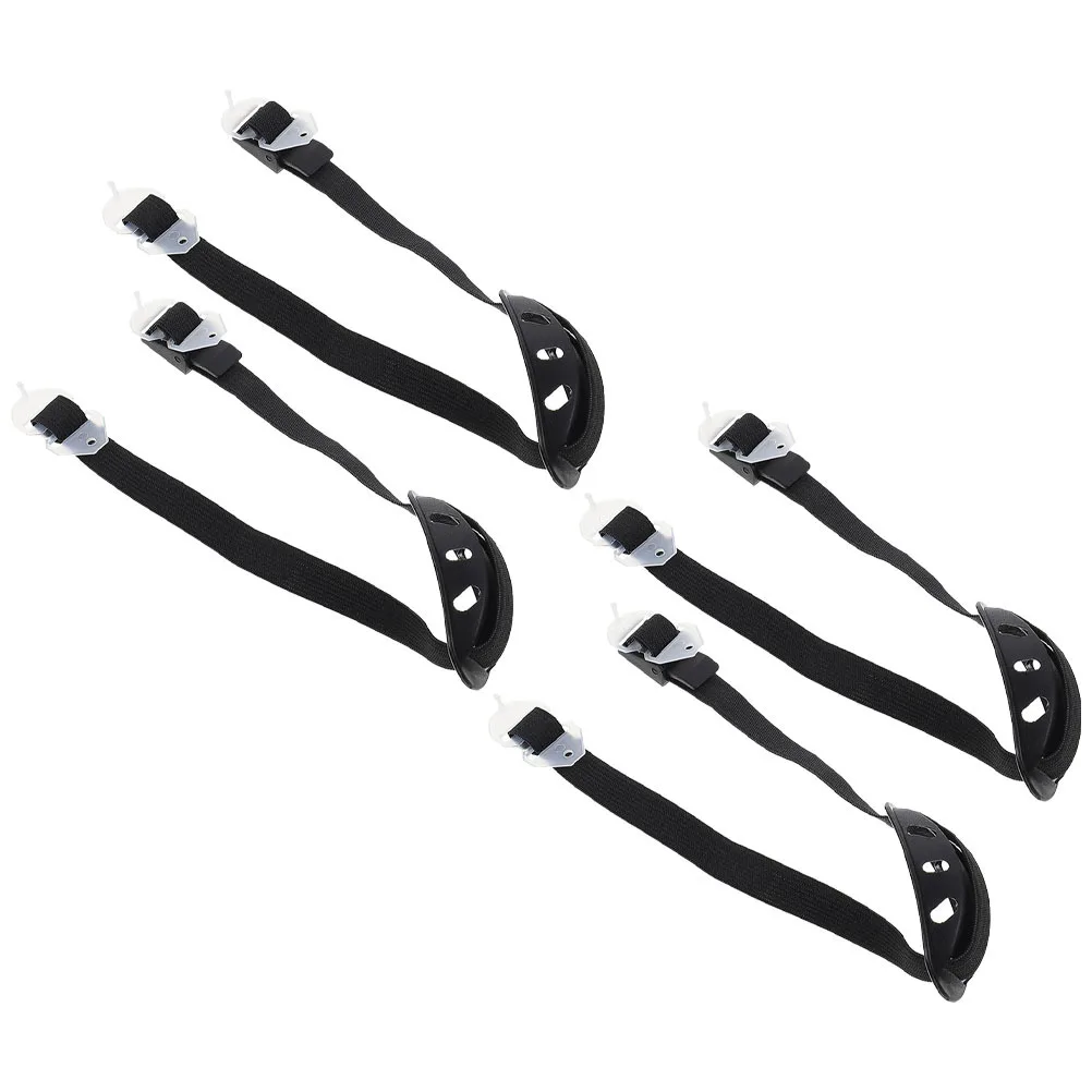 4 قطع من حزام الذقن البديل للقبعة الصلبة وحزام الذقن الآمن القابل للتعديل في موقع البناء خفيف الوزن يدوم طويلاً #4