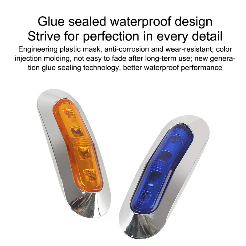 LED Boat Navigation Lights, Pack of Two, 12V-24V, Perfect for Marine Yachts - Waterproof