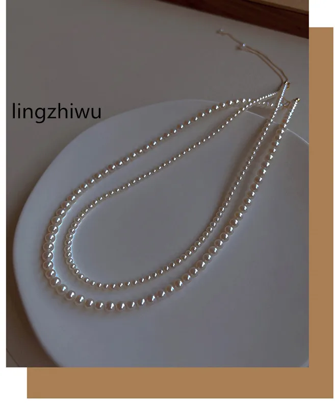 

Fashion Korean Designer Vintage Pearls Round Fashion Necklace Female New Arrive