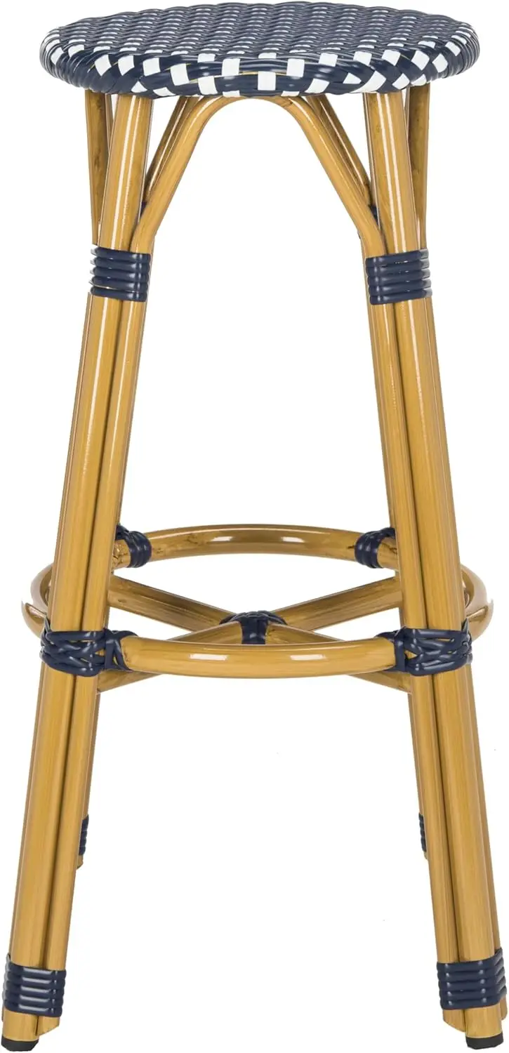 

PAT4018A Collection Kelsey Navy and White Indoor/Outdoor Bar Stool