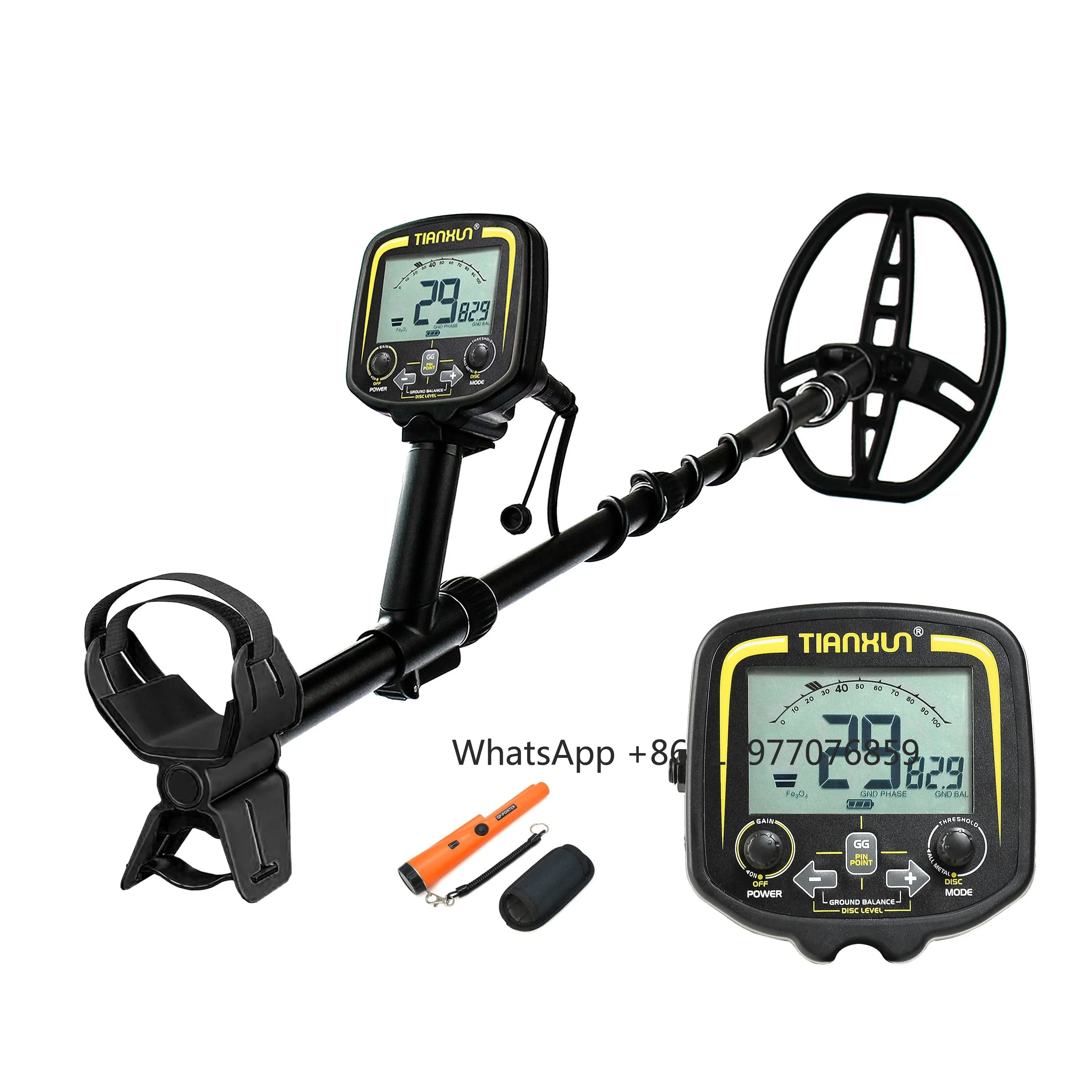 New TX850 Pro Black Treasure Hunting Professional Detector Updated TX-850 Metal Detector