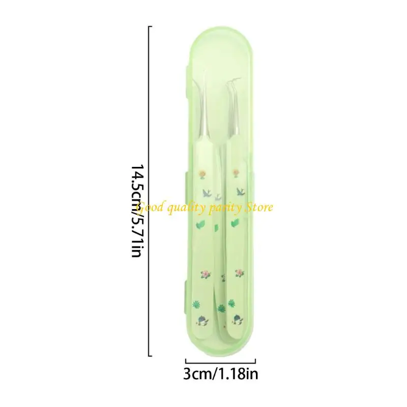 M4ya 3 PCS Pimple Popper Tool kits Blackhead Remover Tweezers for Woman and Man