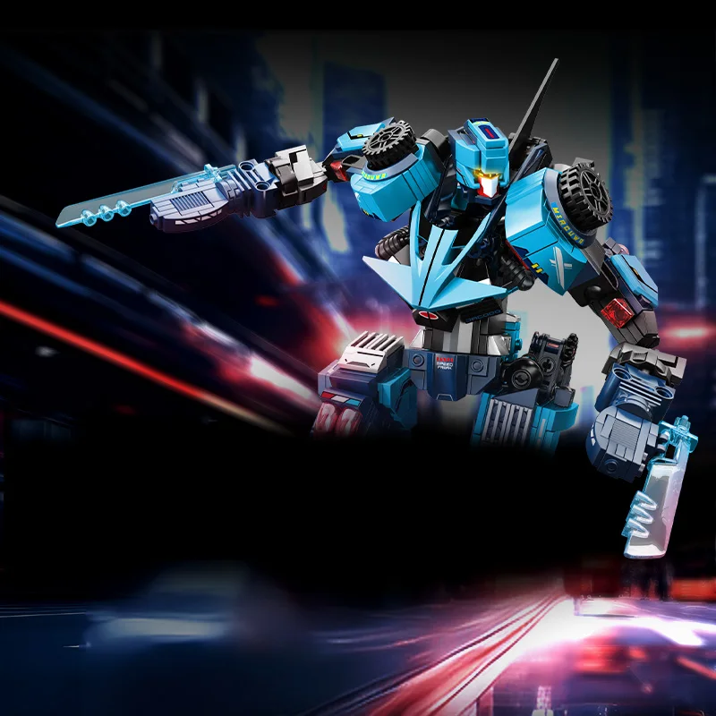 SEMBO كتلة روبوت التحول سلسلة اللبنات مجموعات MOC سيارة رياضية تحويل Mecha مجتمعة الاطفال لعب الأولاد الهدايا