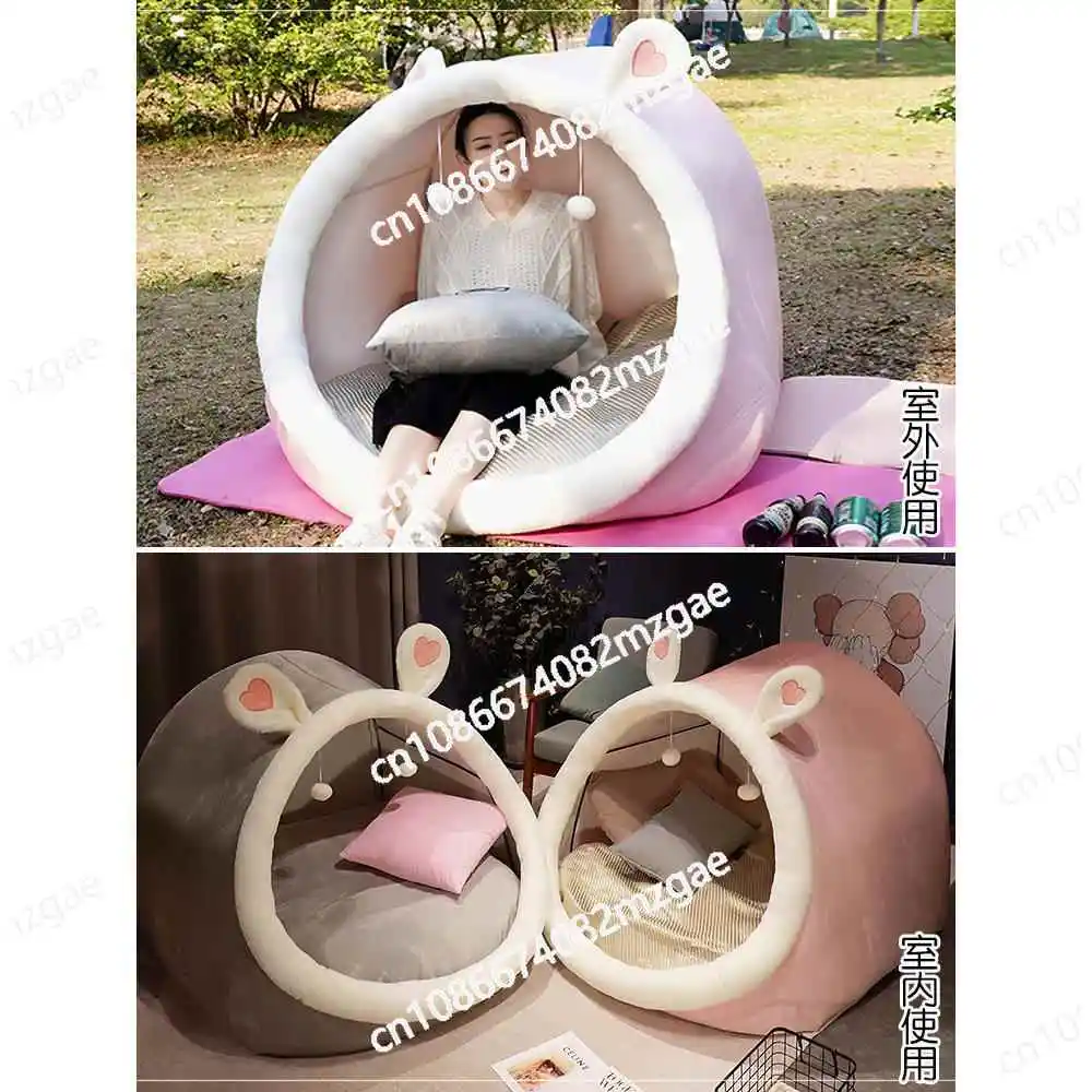 Human Kennel Lazy Sofa Giant Cat Nest Single Bedroom Children Plush Cute Girl Sleeping Birthday Gift