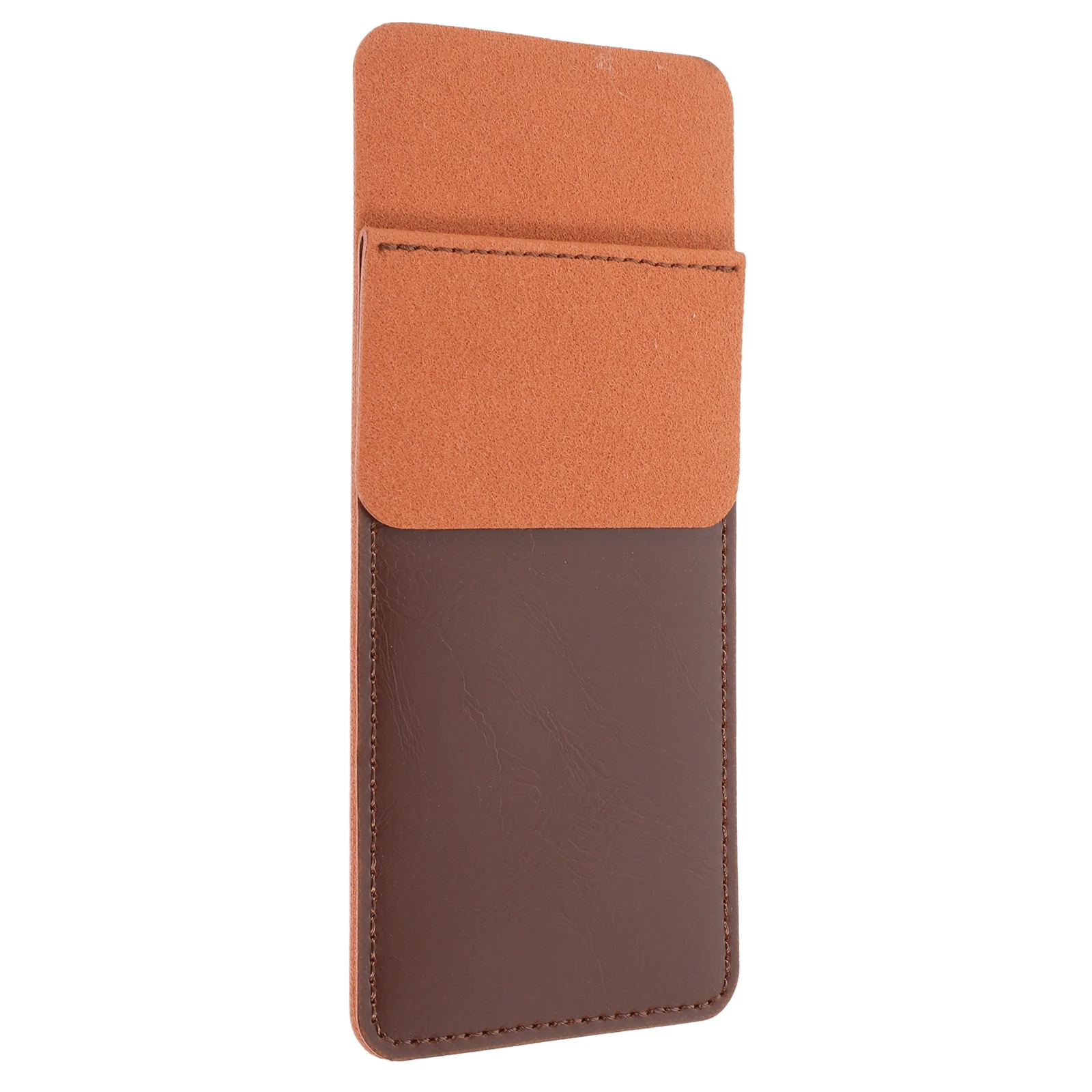 

1Pcs Pen Pouch Pocket Large Capacity Coffee Color Pencil Case Organizer Protective Storage Portable Pen Holder