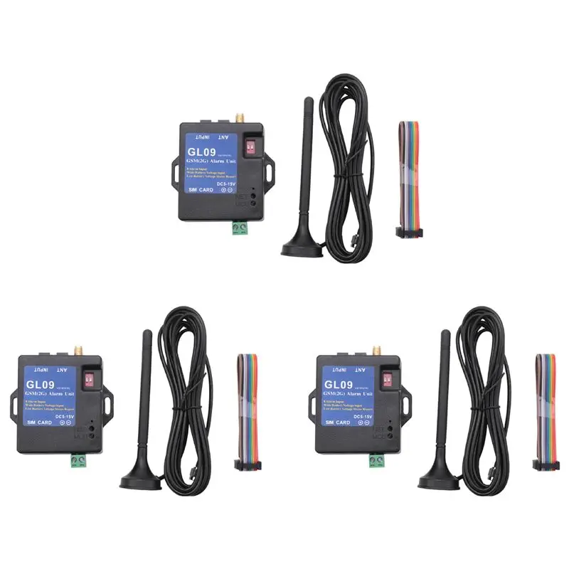 ABDE-3X GL09 8 Channel Battery Operated App Control GSM Alarm Systems SMS Alert Security System 2019