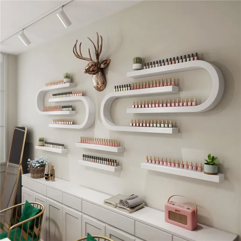 Nagelsalon Opslag Nail Olie Muur Opknoping Cosmetica Display Rack