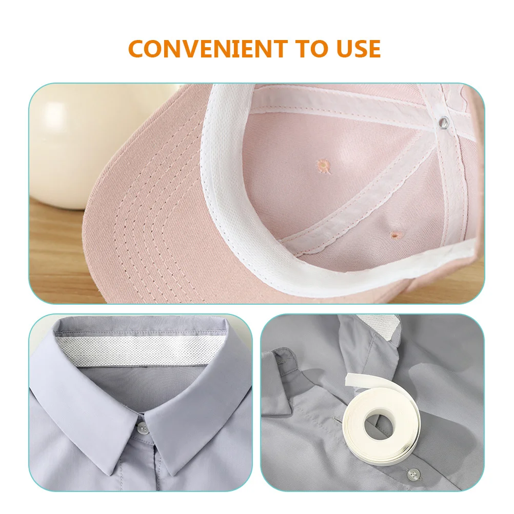 2 قطعة وسادة العرق تنفس 2 لفات منصات امتصاص لزجة لقبعة بطانة طوق حامي عدم الانزلاق Sweatproof طويلة الأمد #6