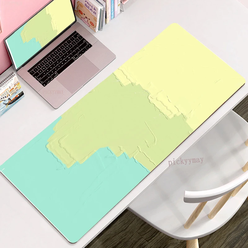 Color Block Splicing Design Mouse Pad Gamer Mousepads Gaming Mousepad Mouse Mat Large Keyboard Mat Desk Pad For Computer Laptop