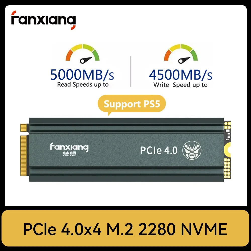 FANXIANG SSD 500GB 1tb 2tb 4tb SSD M2 NVMe PCIe 4.0 X4 M.2 2280 NVMe SSD Drive Internal Solid State Disk for PS5 Desktop