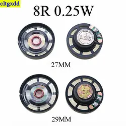 Cltgxdd 2piece/lot new ultra-thin mini speaker 8 ohm 0.25 watt 0.25W 8R speaker diameter 27MM 29MM