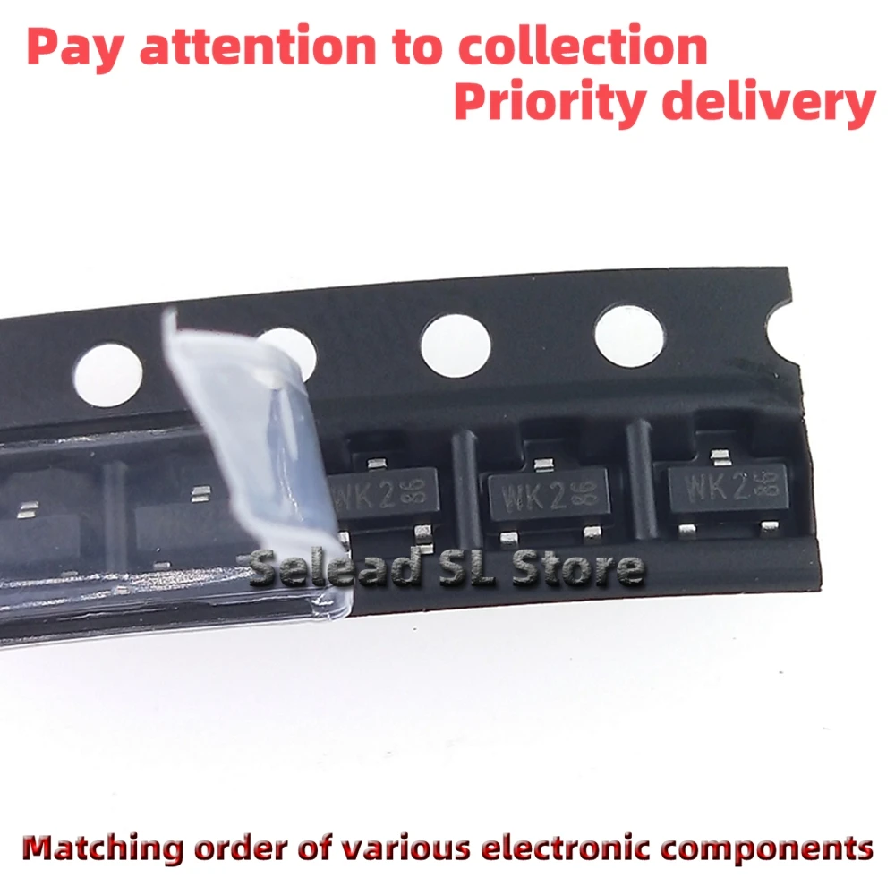 50 шт./лот BSH108 шелкография: WK2 SOT-23 Mosfet новый оригинальный