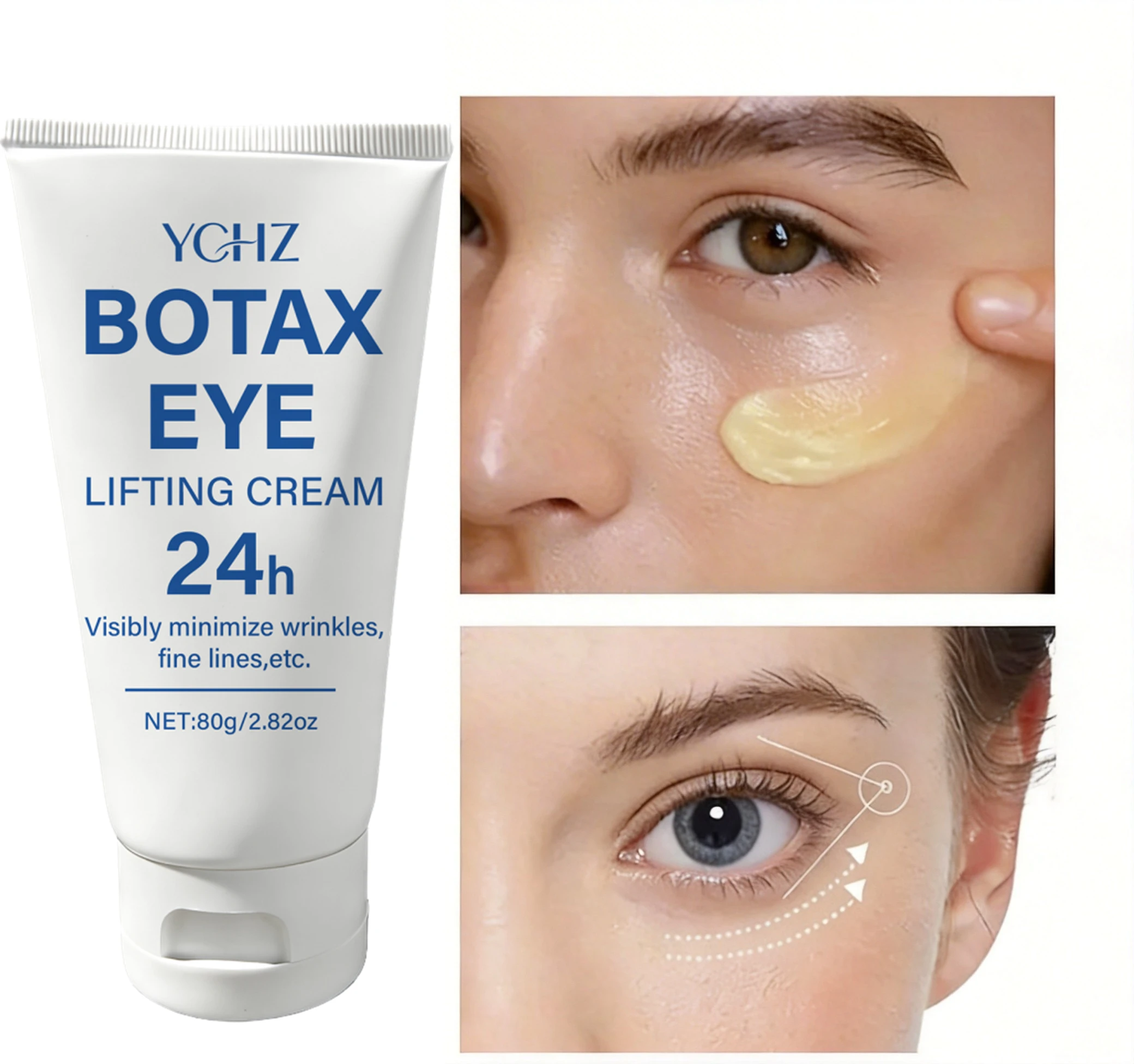 Crema para levantar las cejas, crema hidratante para ojos de día y de noche, crema reafirmante para ojos, crema para ojos: hidrata, suaviza y reafirma la piel alrededor de los ojos, adecuada para todo tipo de piel, regalo de Navidad para hombres y mujeres