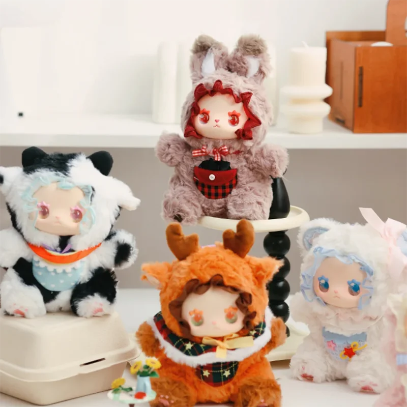 Emma bolso animal pingente série caixa cega 1 geração algodão vinil boneca anime figuras caixa mistério coleção crianças presente de natal