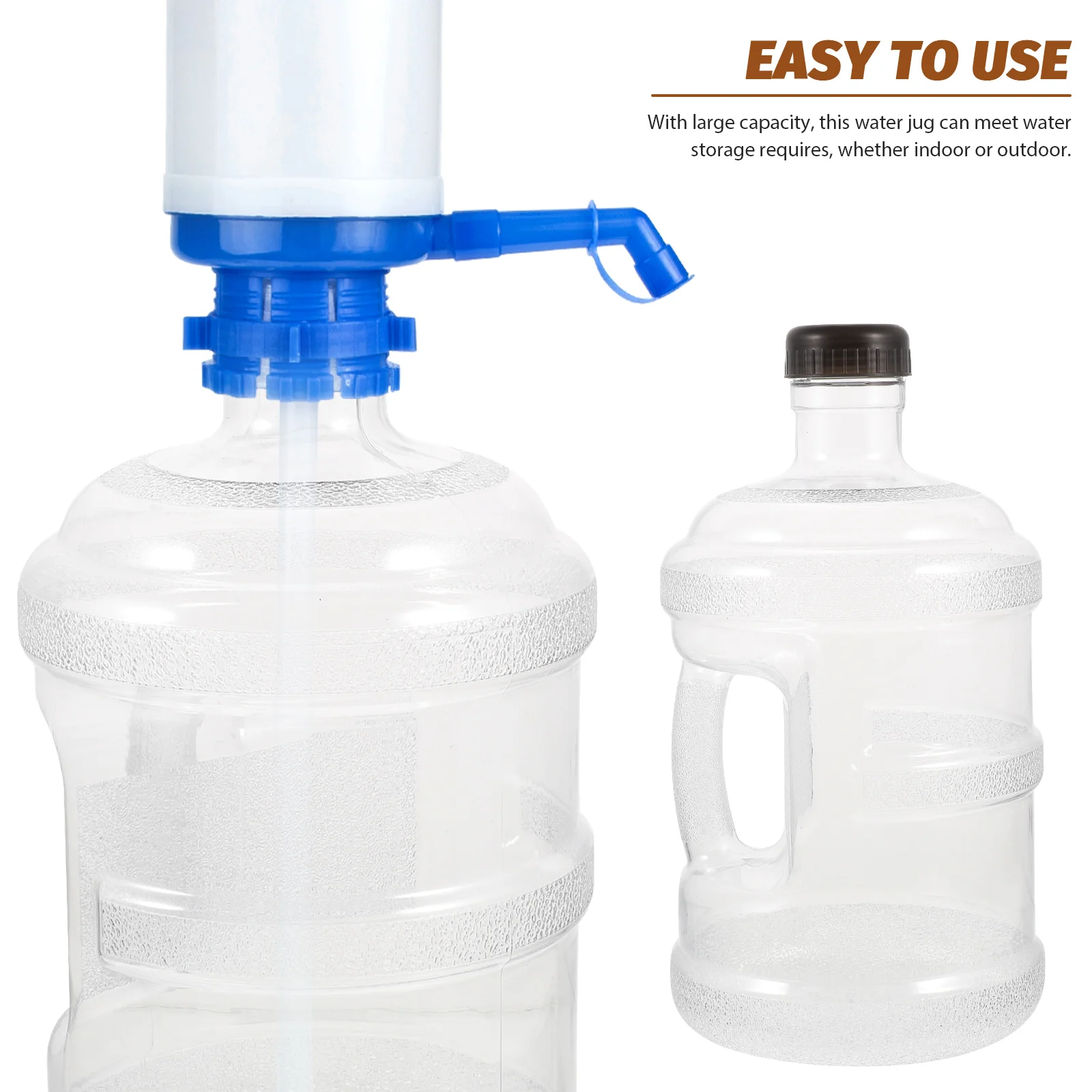 

5L Large Capacity Jug Reusable Bottle Outdoor Container For Camping Hiking Travel Mineral Bucket Purified Pail Portable Water