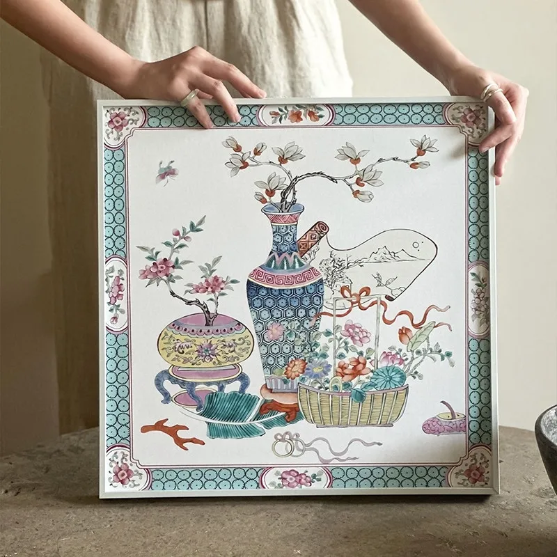 

Chinese Vintage Oriental Decorative Painting Premium Wall Painting for Living Room Study Decor Calligraphy Collectible Artwork