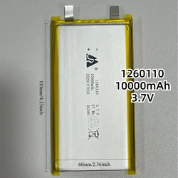 7000/8000/9000/10000mah 1260110 3.7v Polymer Lithium Battery Suitable For Portable Power Bank Driving Recorder Instrument Panel