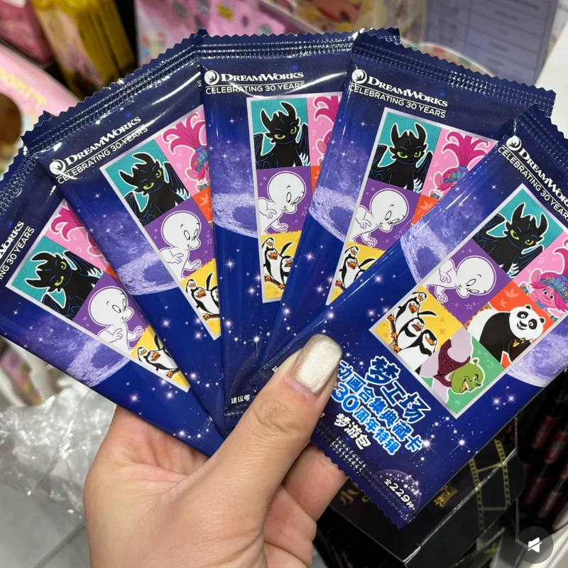 KAYOU Dreamworks 30th الذكرى جمع بطاقات أفلام أنيمي الشهيرة الشخصيات الشعبية سلسلة موضوع بطاقات ألعاب أطفال الهدايا