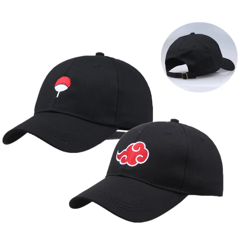 Anime Ninja Hatake Uchiha Sasuke Kunai Shuriken Akatsuki berretto da Baseball moda ricamato regolabile cappello Unisex cappelli Snapback muslimah