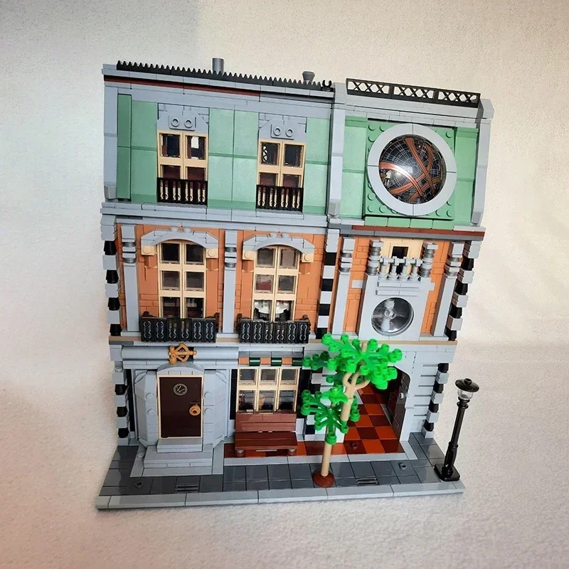 Berühmte Filme Moc Bausteine Sanctorum Architektur Modell Technologie Ziegel Stadt Street View DIY Spielzeug Für Kinder Kinder