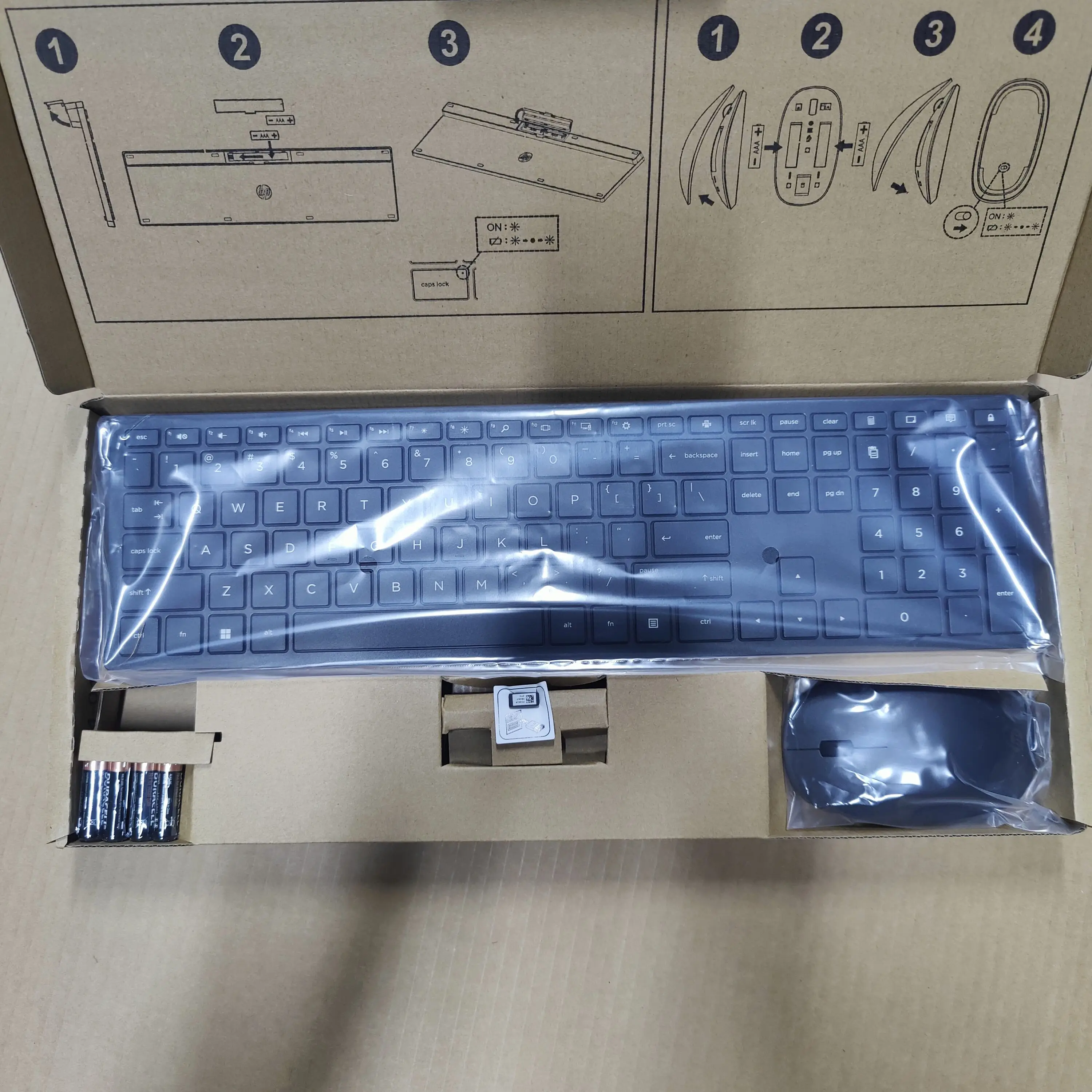 For HP new HSA-P003K high-end 2.4G wireless silent keyboard and mouse set, ultra-thin scissor feet