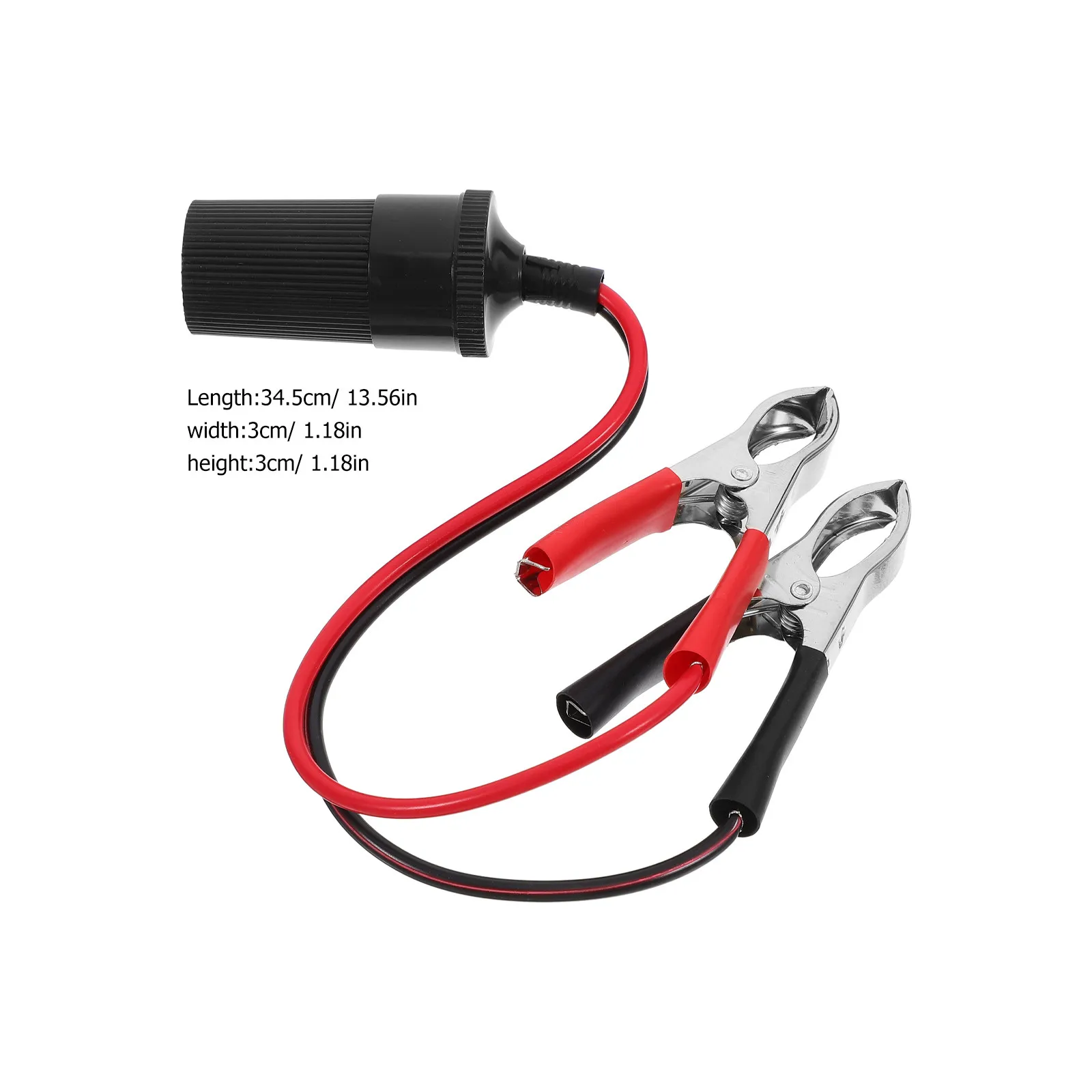 Car Battery Alligator Clips Sturdy Ergonomic Auto Cigarette Lighter Socket Cable Clamps Portable Car Battery Cable Clamps
