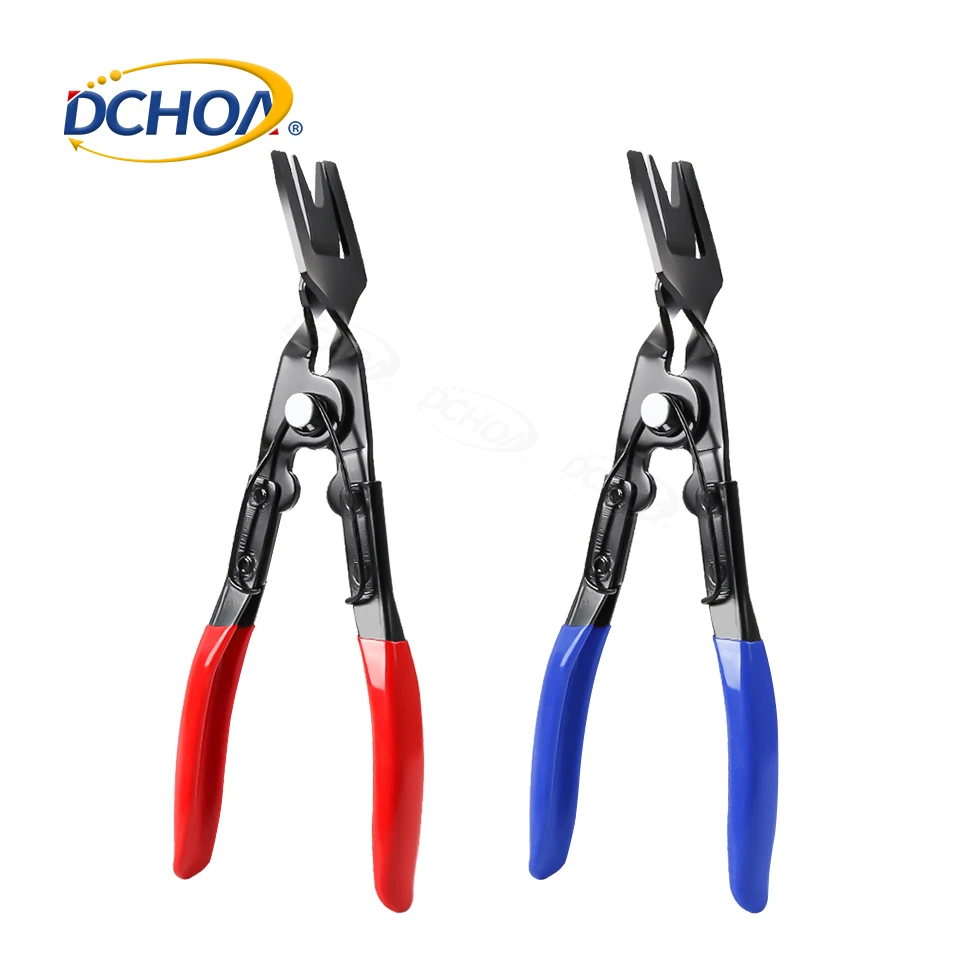 DCHOA Car Door Trim Rivet Removal Tool Kit with Pliers Fastener Remover Puller Body Clips Automotive Panel Repair Tools