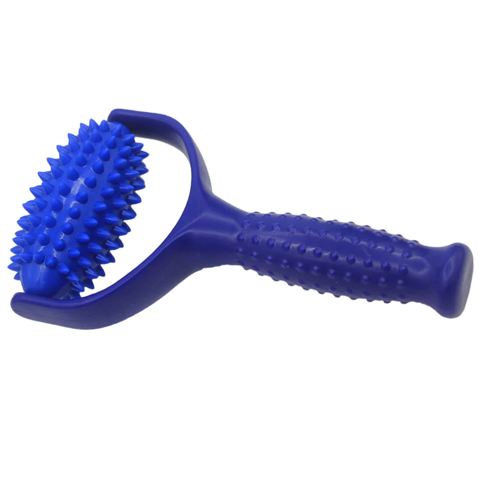 Spiked Massage Ball Roller Stick Yoga (Blue) Walker Back Massager Pvc Stretching Tool