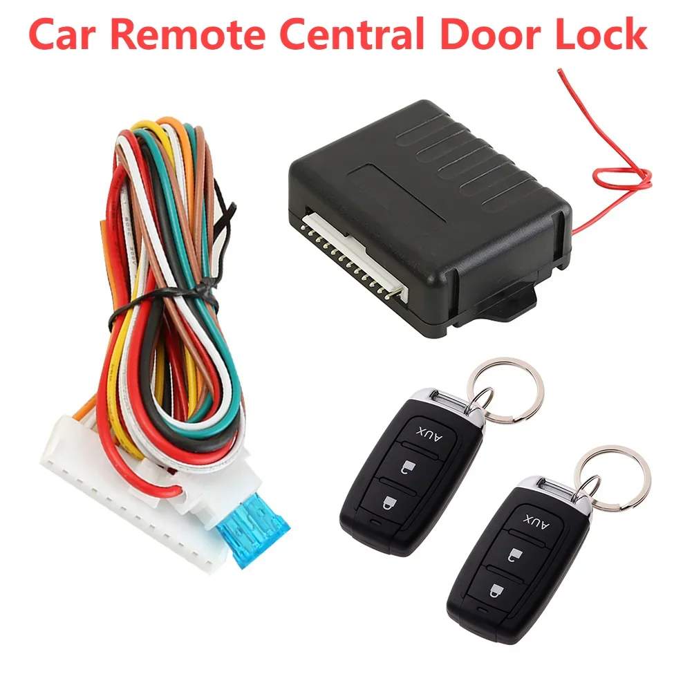 Car Door Locking Kit Entry Alarm System Auto Remote Central Keyless 410/T245 for Outdoor Parts Personal Car Supplies