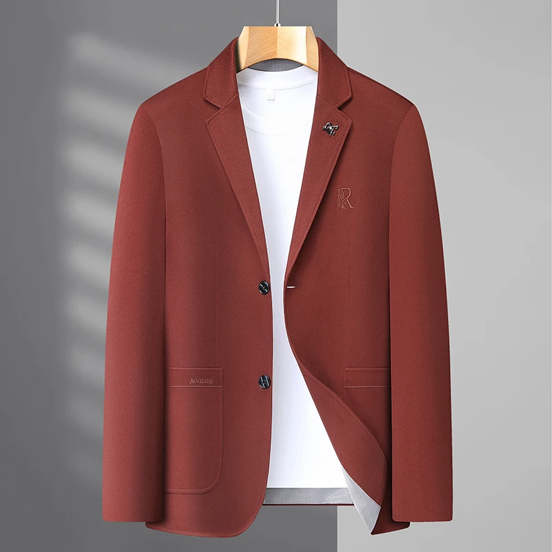 

2026 model slim-fit men's suit jacket - high-end men's micro-elastic fashionable slim-fit jacket suitable as a daily work top