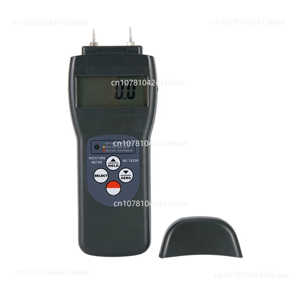 Digital Portable Moisture Meter Gauge MC-7825P Pin Type 0-80% For soil wood fiber materials Ect